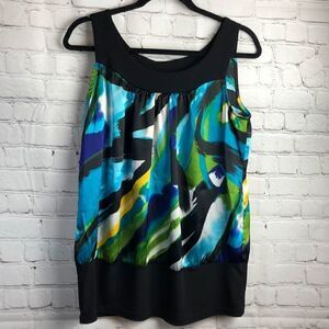 B Wear.  Satiny sleeveless blouse/cami. XL.